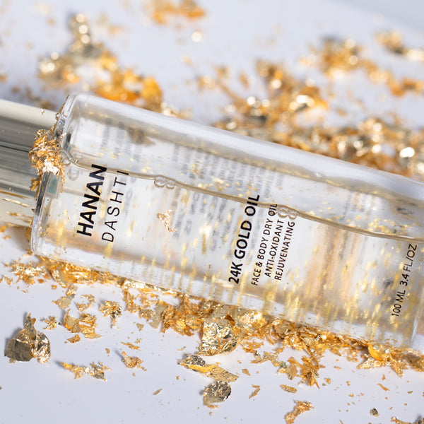 24K GOLD OIL FLAKES FACE & BODY