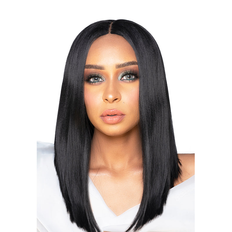 Synthetic Natural Black Wig 14 inches